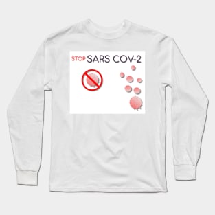 INFOGRAPHICS OF stop Covid 22 Long Sleeve T-Shirt